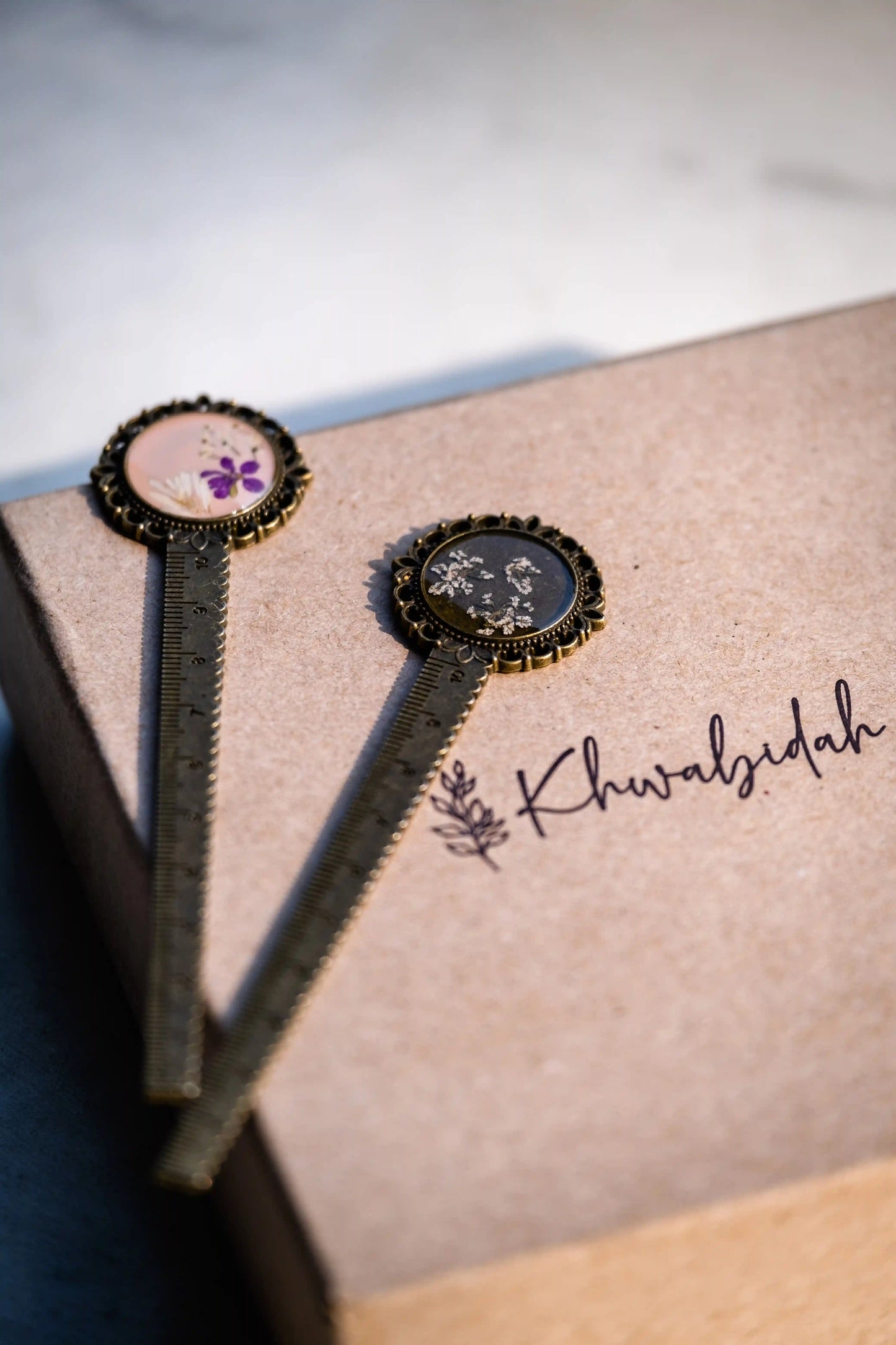 Floral Ruler Bookmark