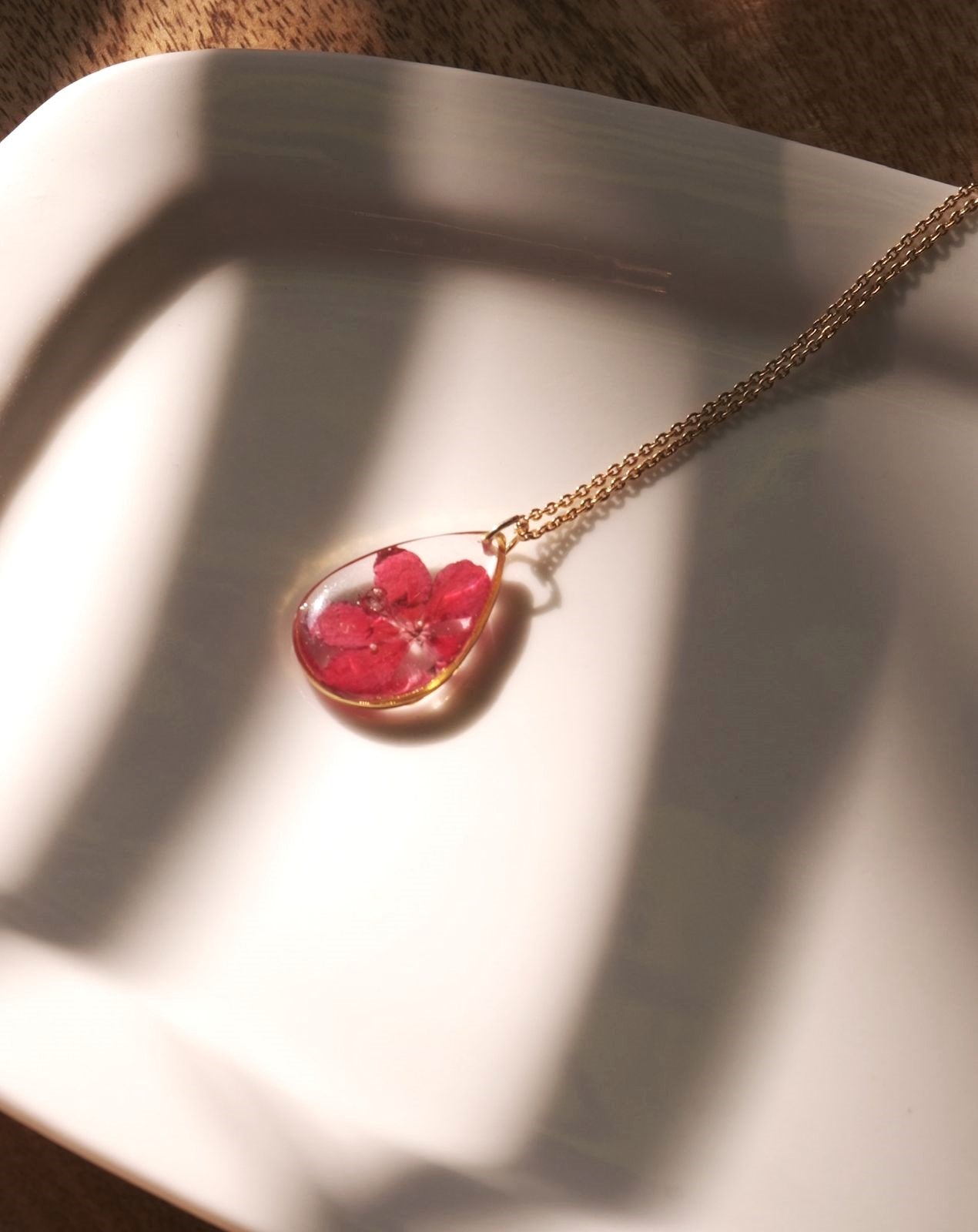 Sunlit Jatropha Necklace