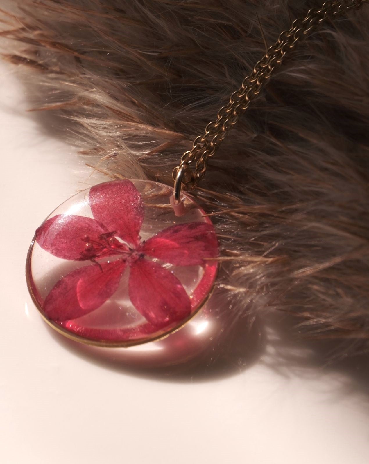 Sunlit Jatropha Necklace