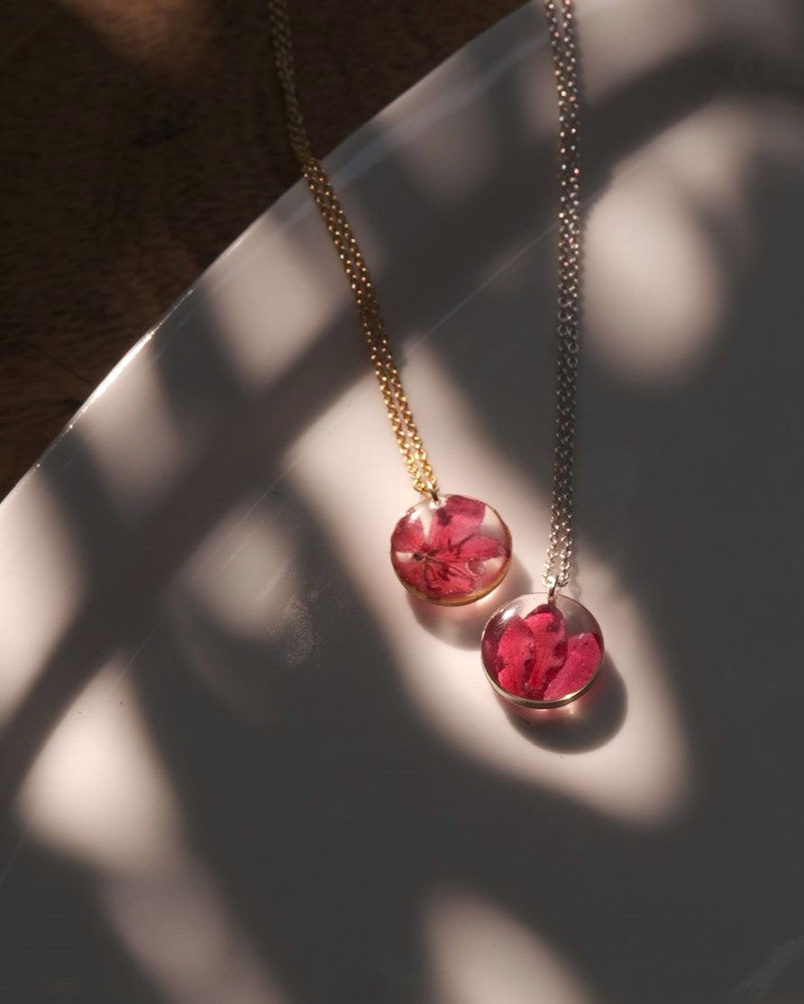 Sunlit Jatropha Necklace