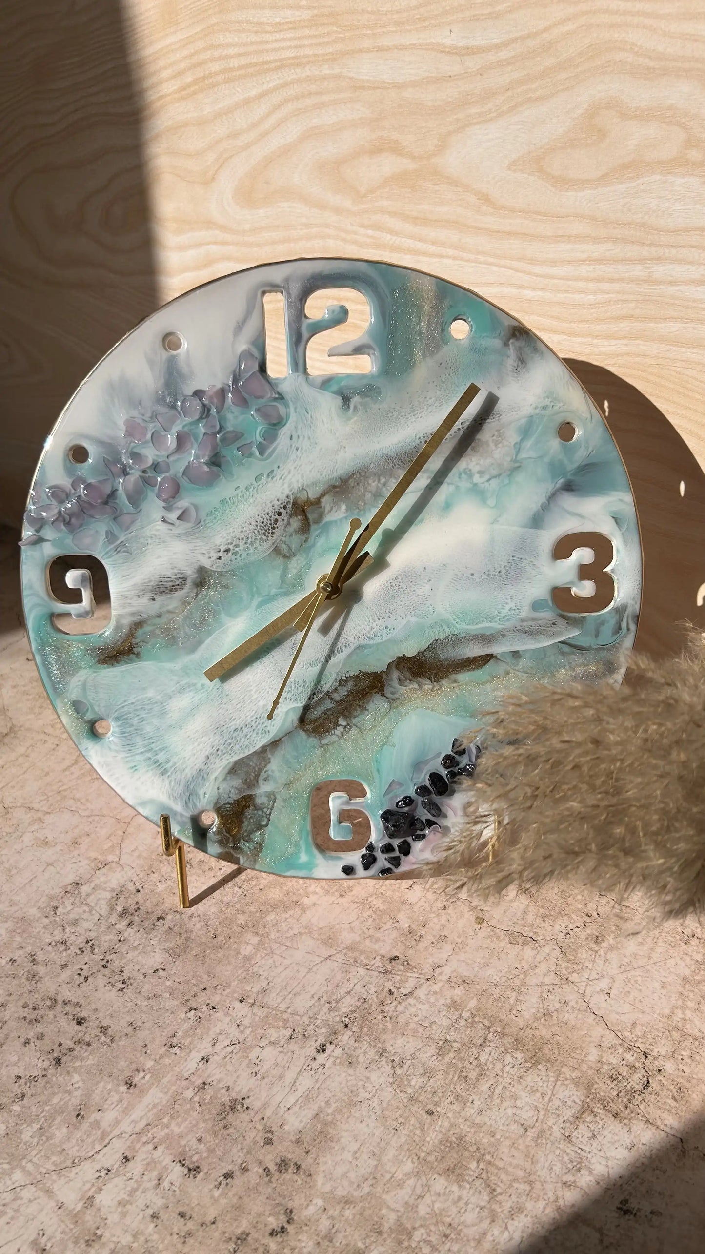 Zen Green Clock