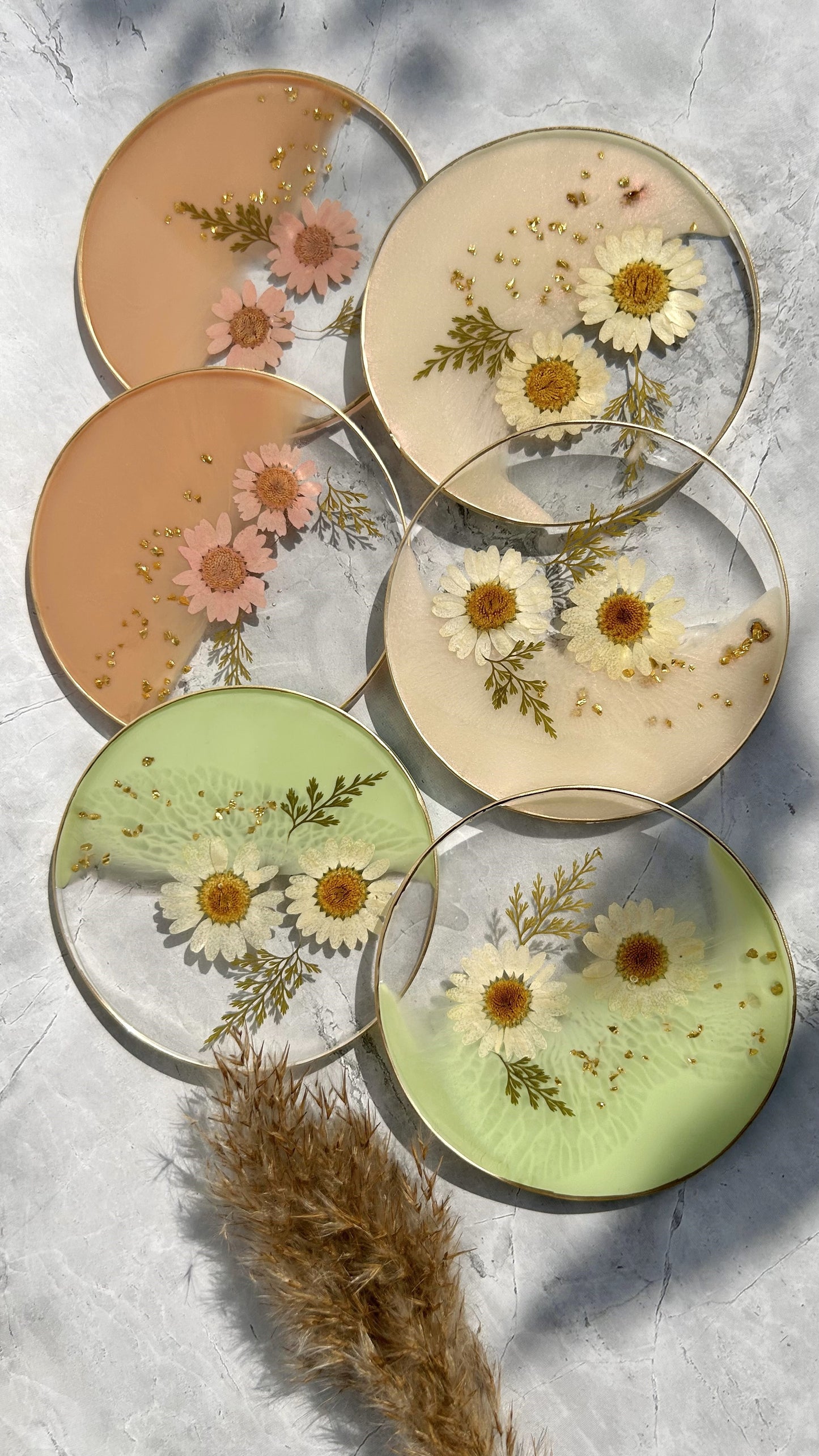 Whimsy Daisy Coasters