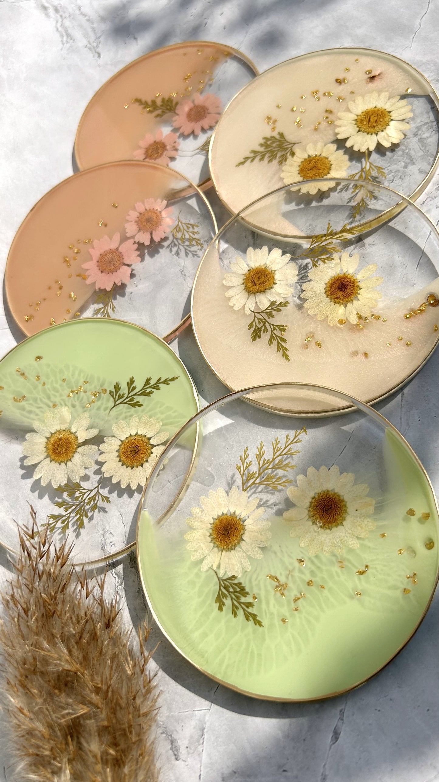 Whimsy Daisy Coasters