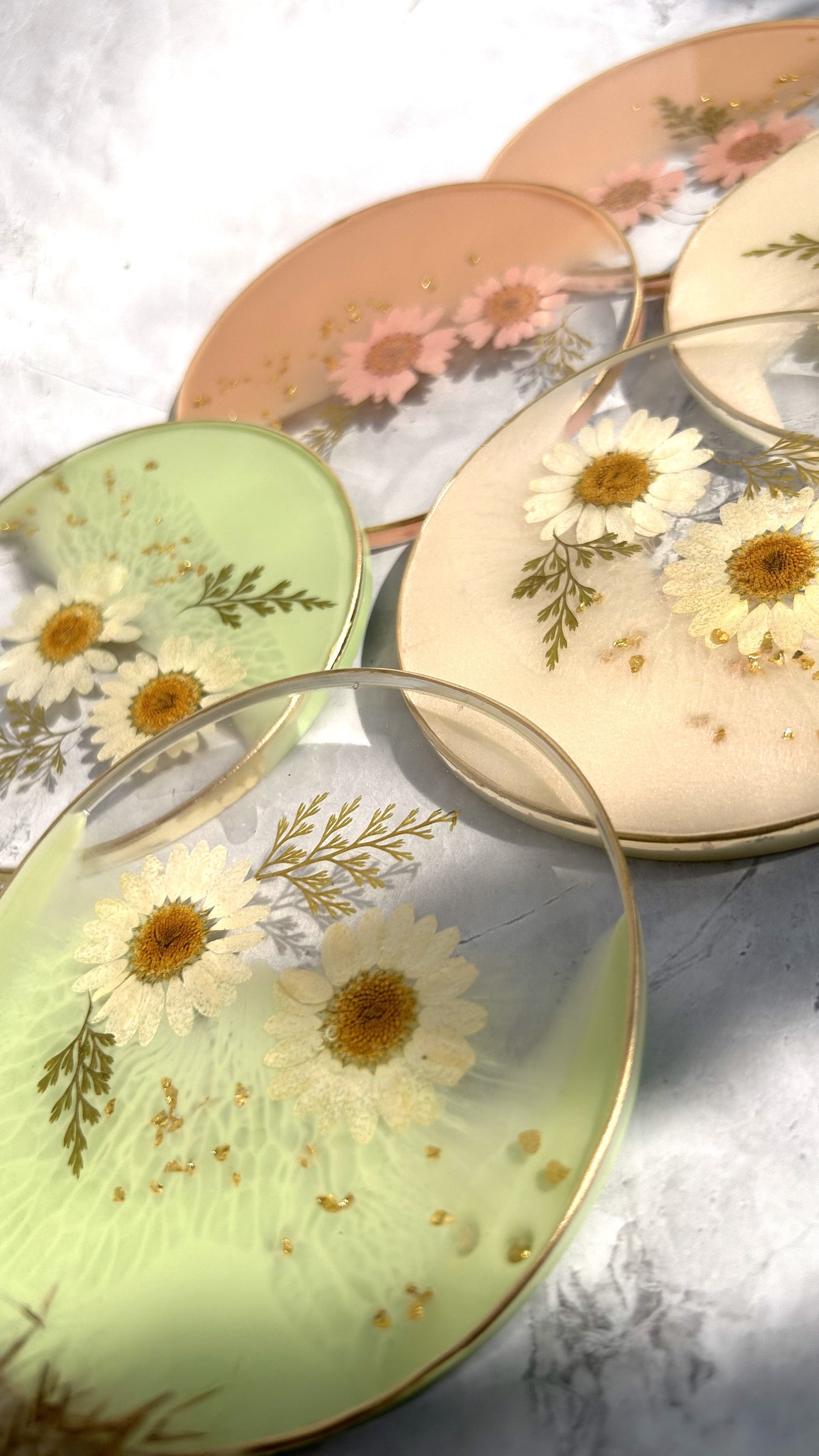 Whimsy Daisy Coasters