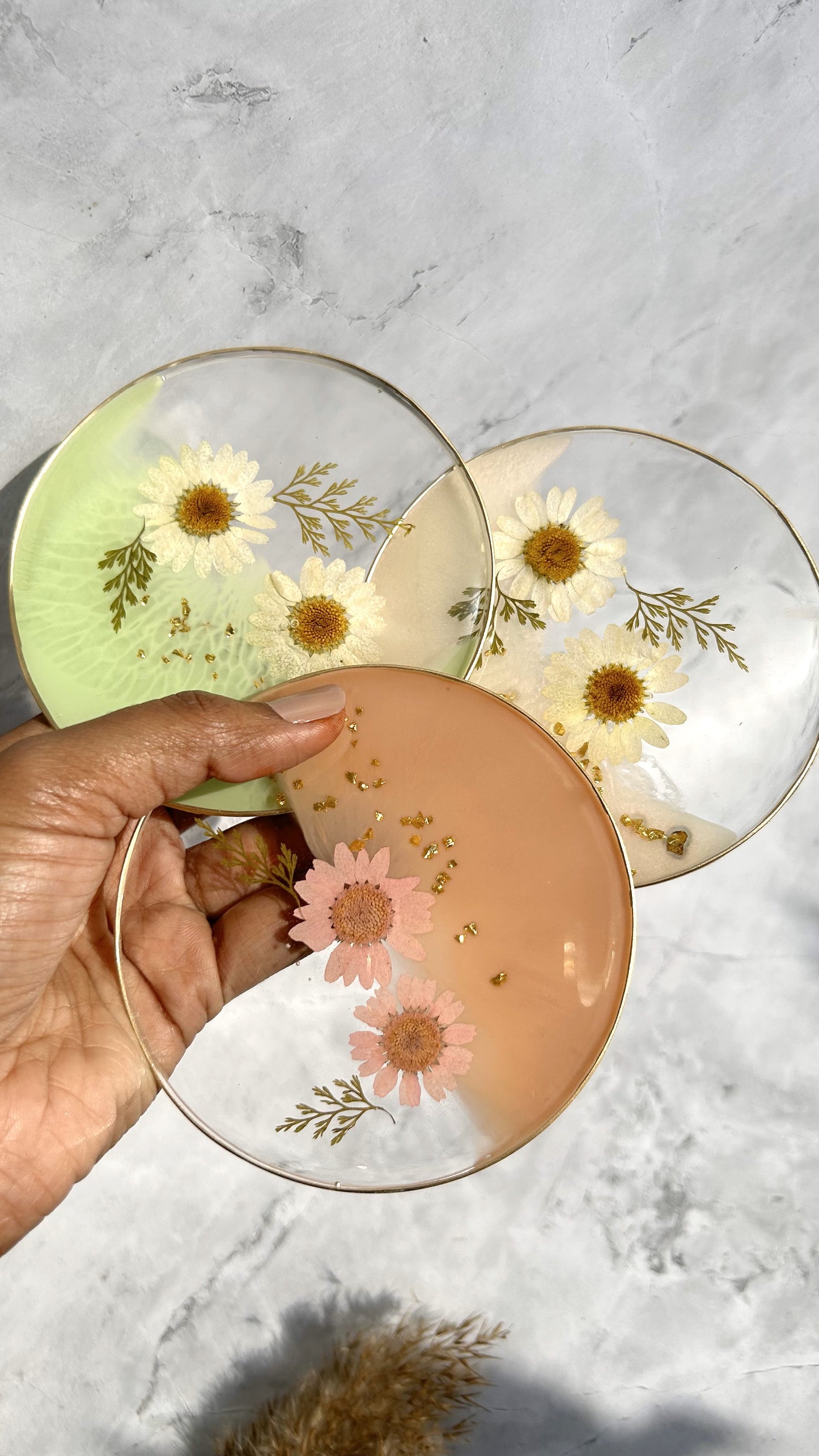 Whimsy Daisy Coasters