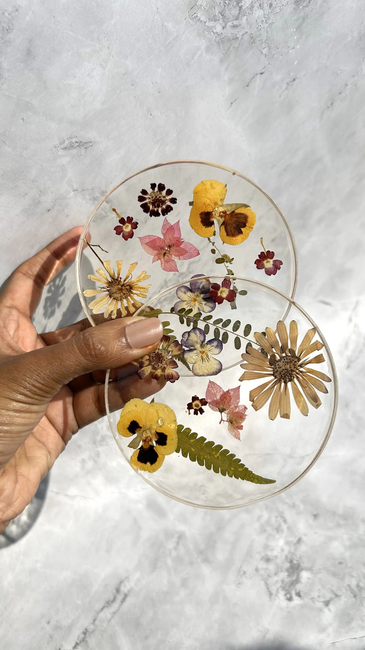 Vivid Flora Coaster Set