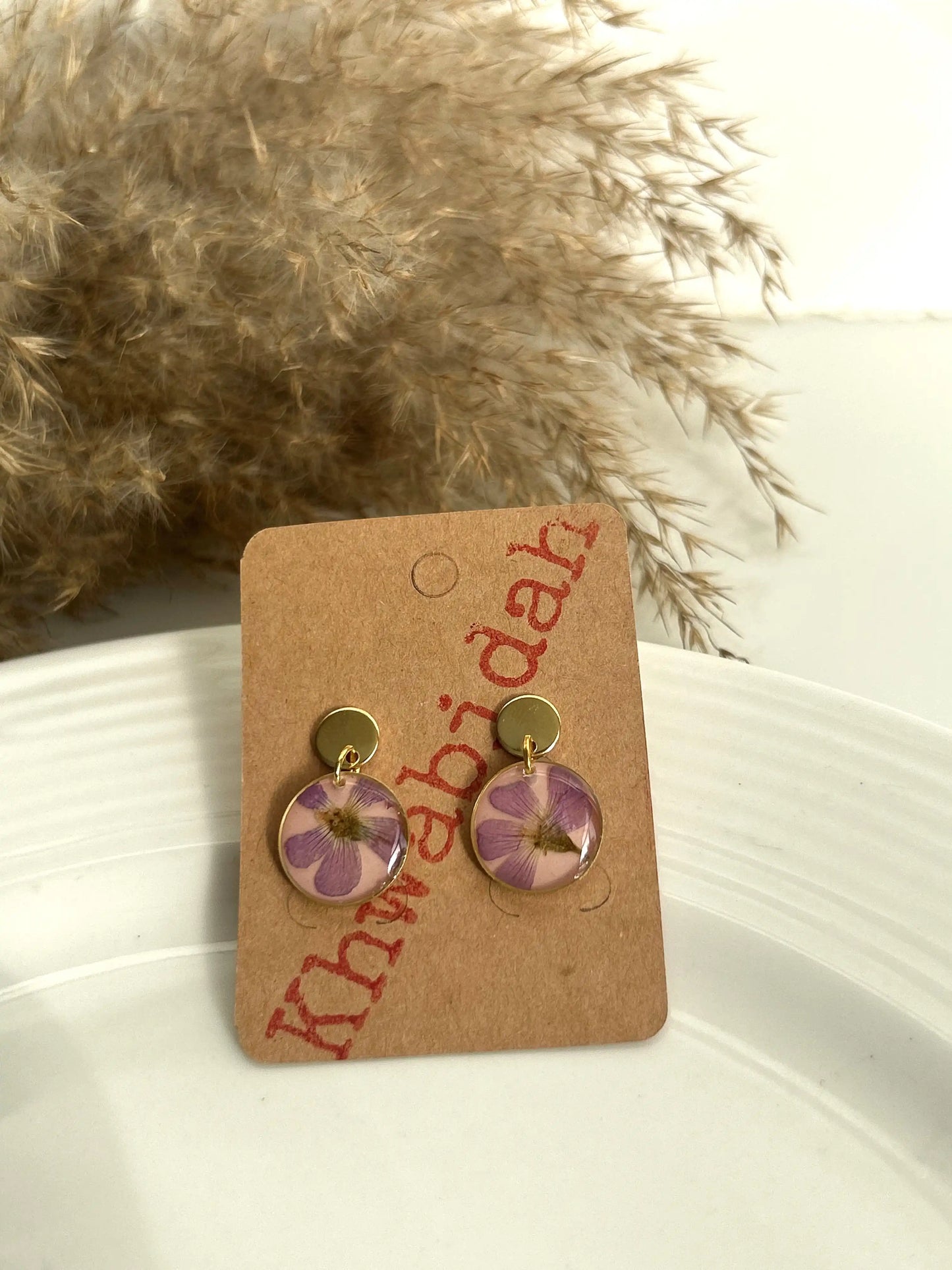 Pink Sorrel Danglers
