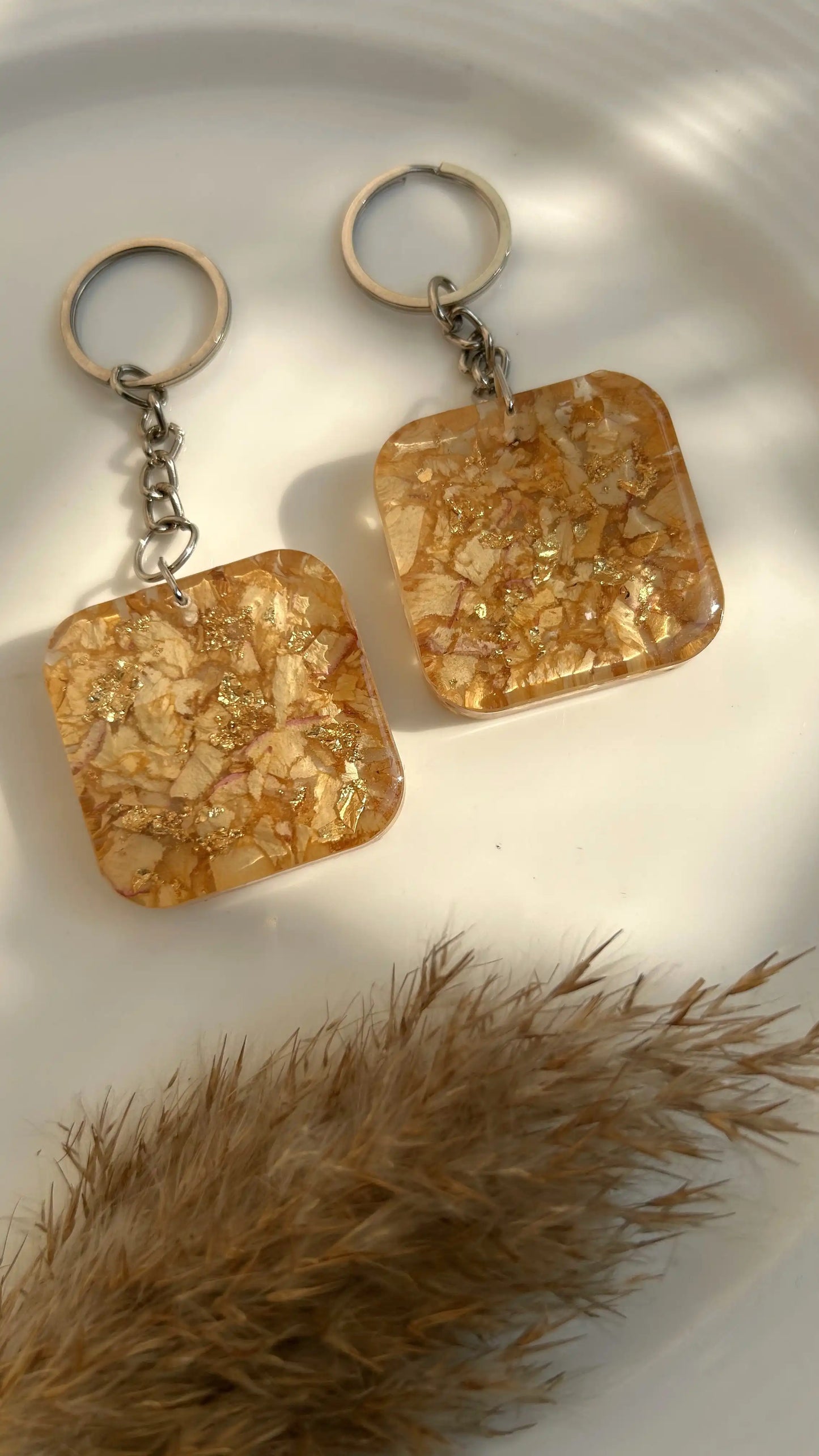 Gilded Petals Keychain