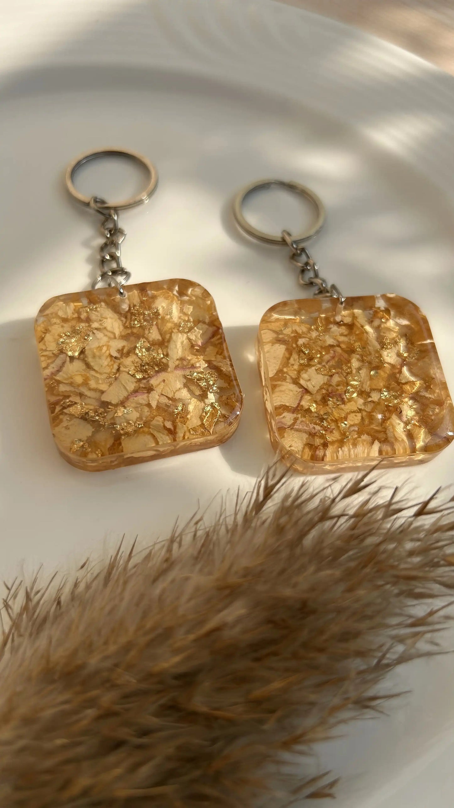 Gilded Petals Keychain
