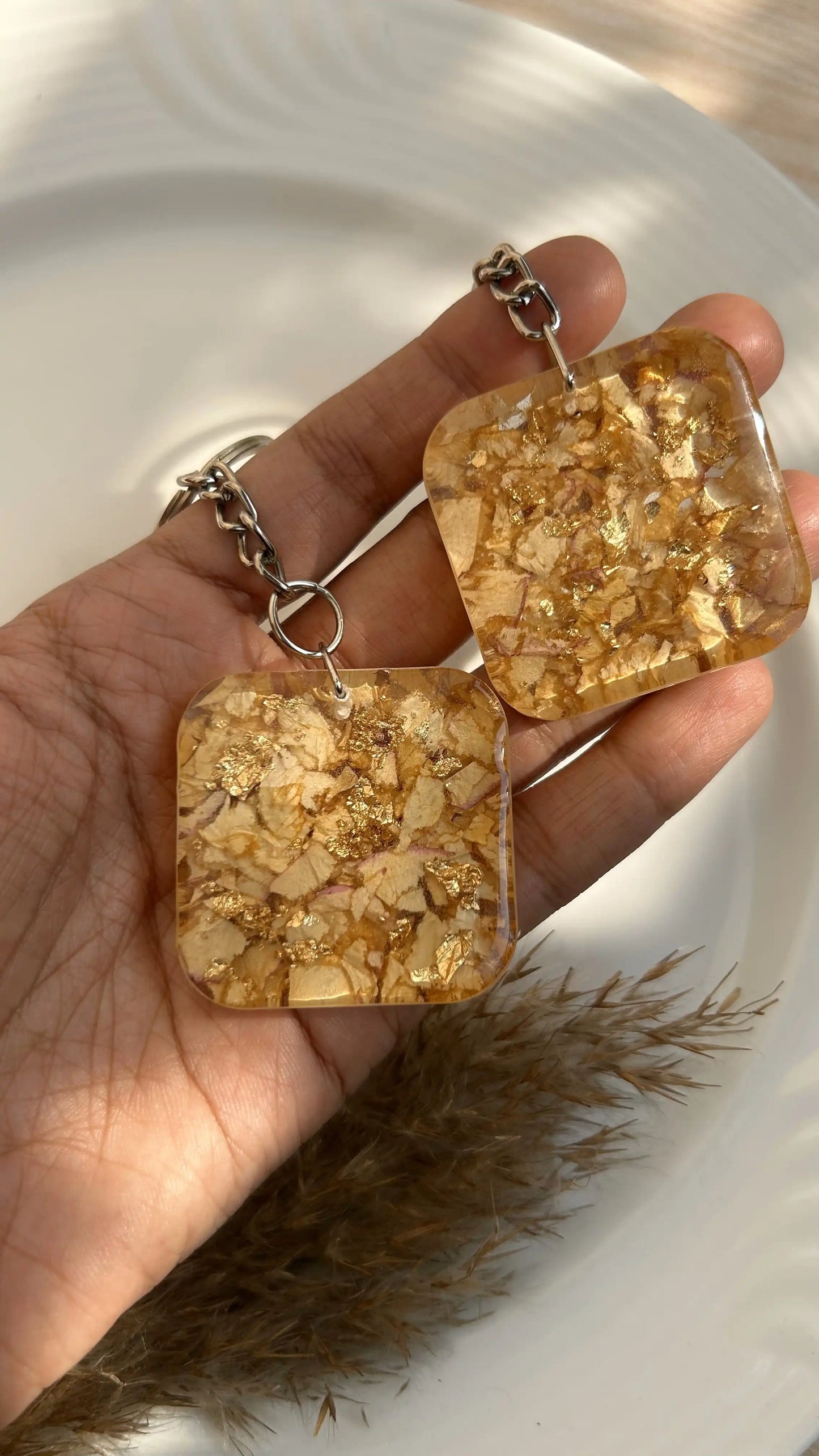 Gilded Petals Keychain