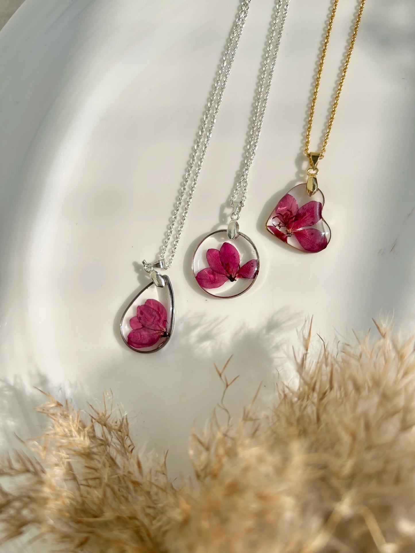Sunlit Jatropha Necklace