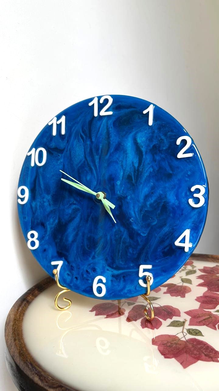 Sapphire Flow Wall Clock