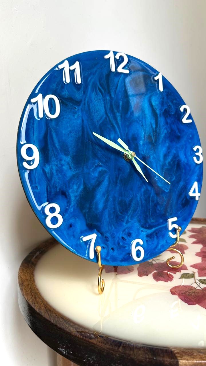 Sapphire Flow Wall Clock