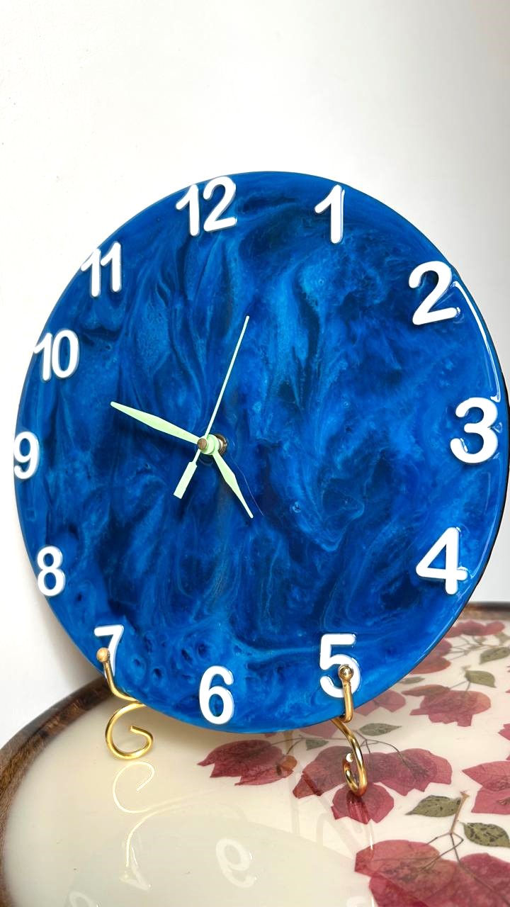 Sapphire Flow Wall Clock