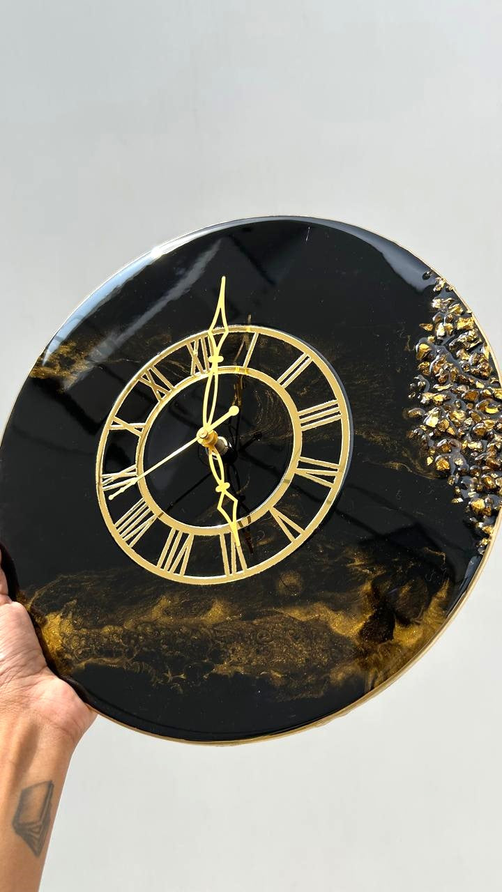 Black-Luxe Wall Clock