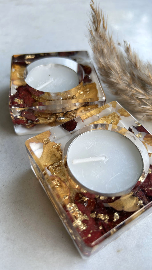 Rose Blossom Tealight Holders