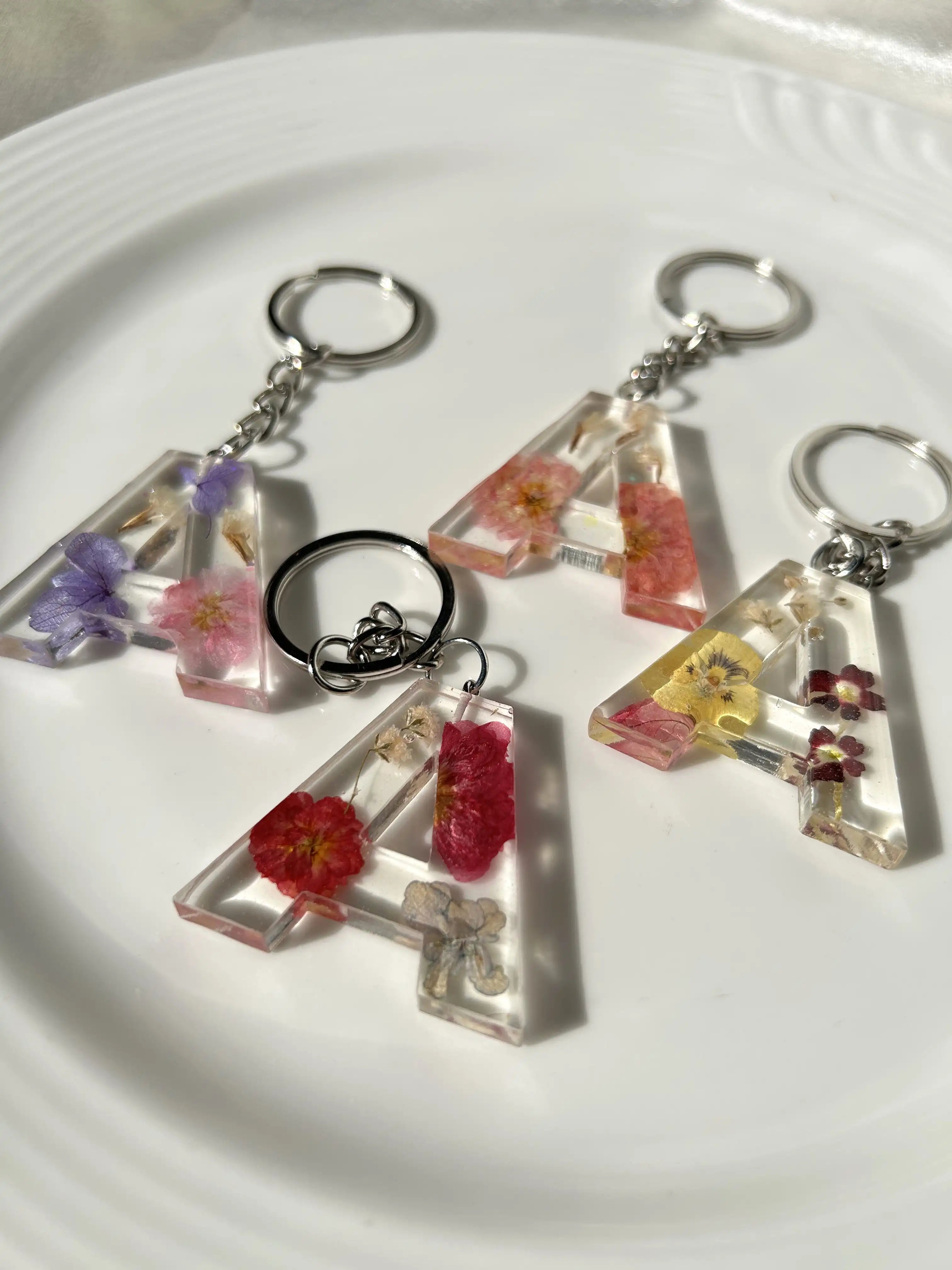 Botanic Letters Keychains