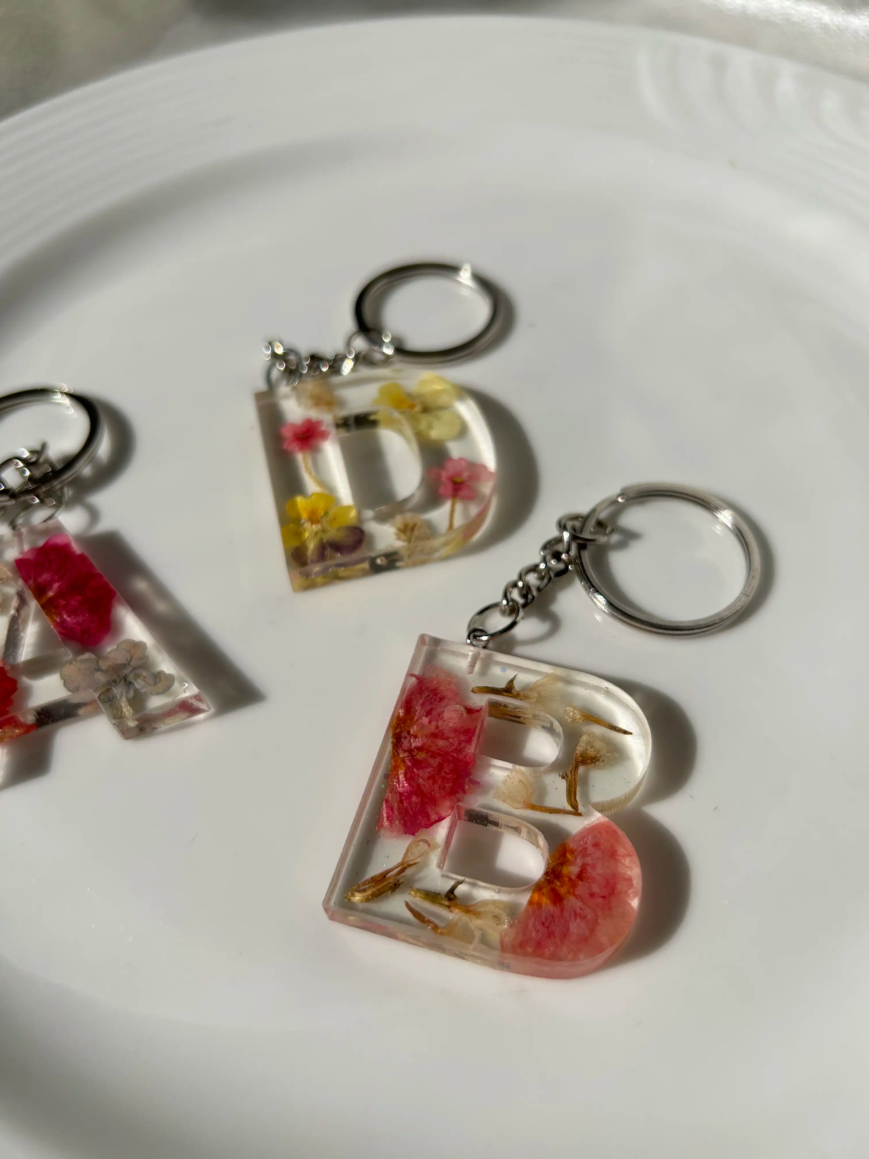 Botanic Letters Keychains