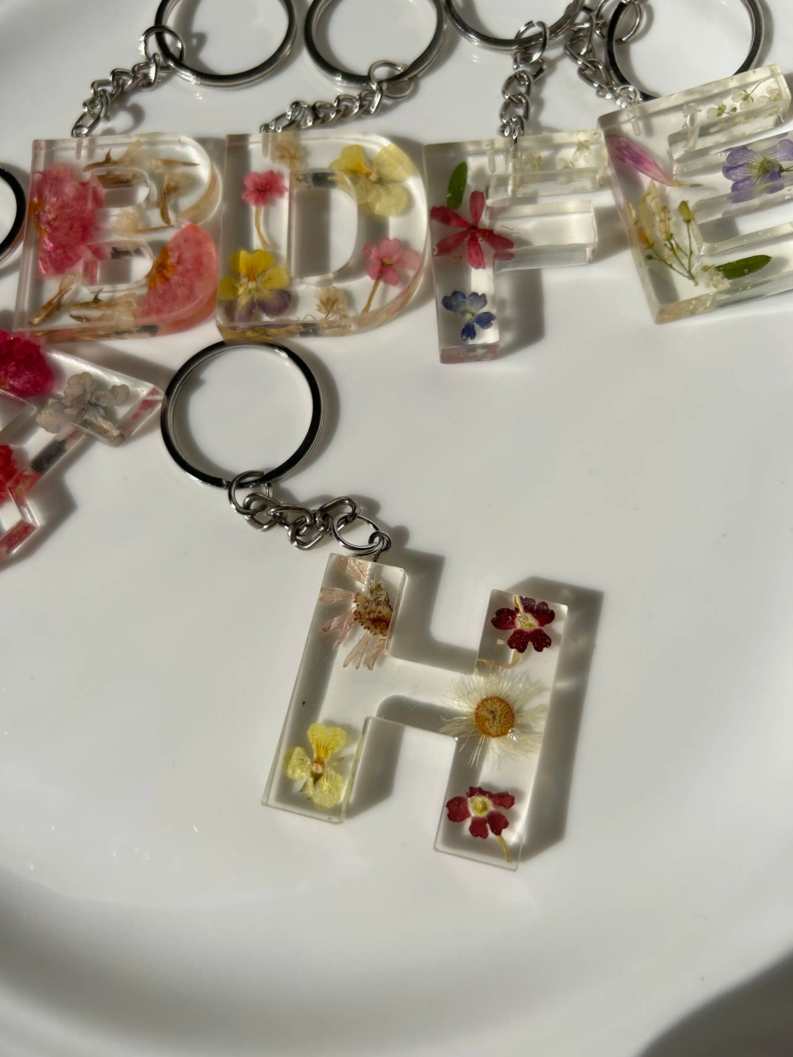 Botanic Letters Keychains