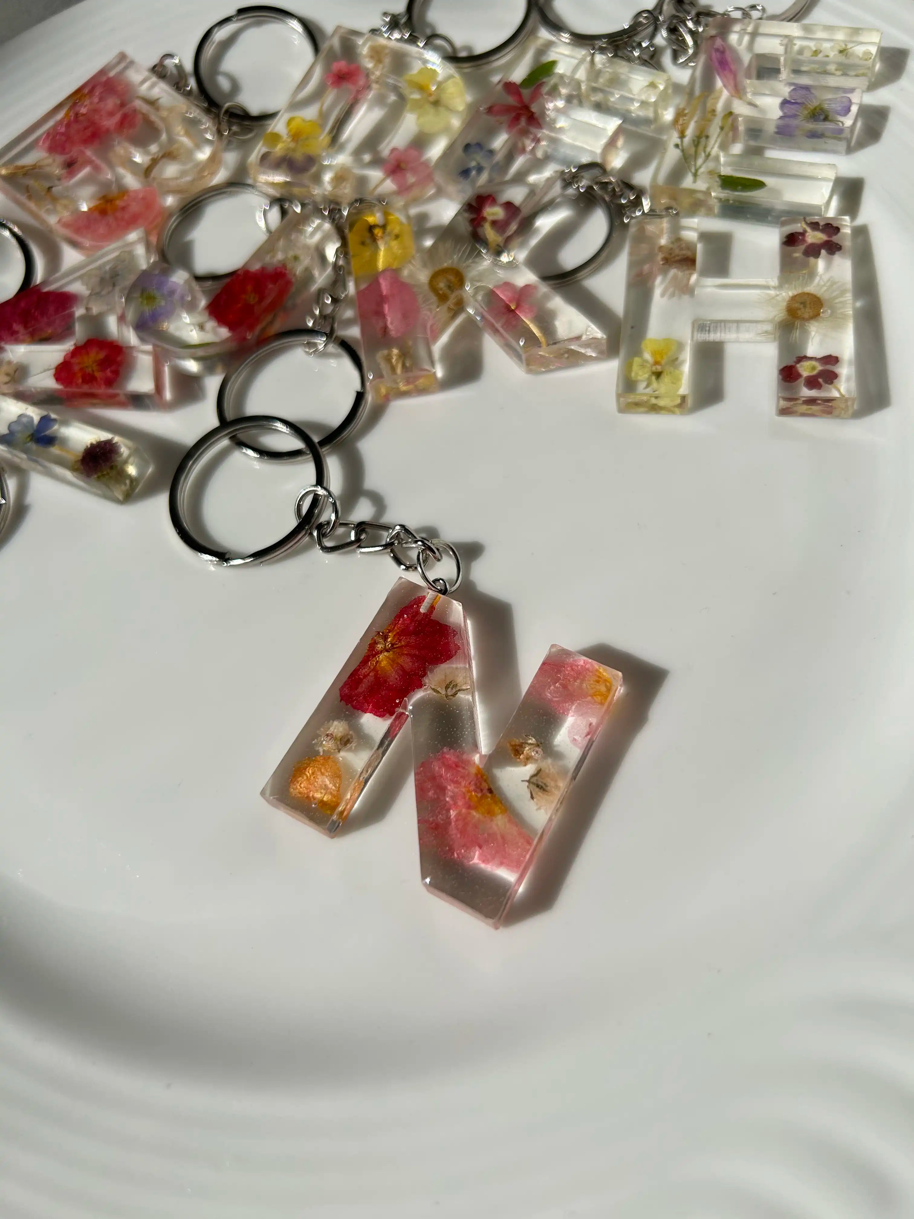 Botanic Letters Keychains