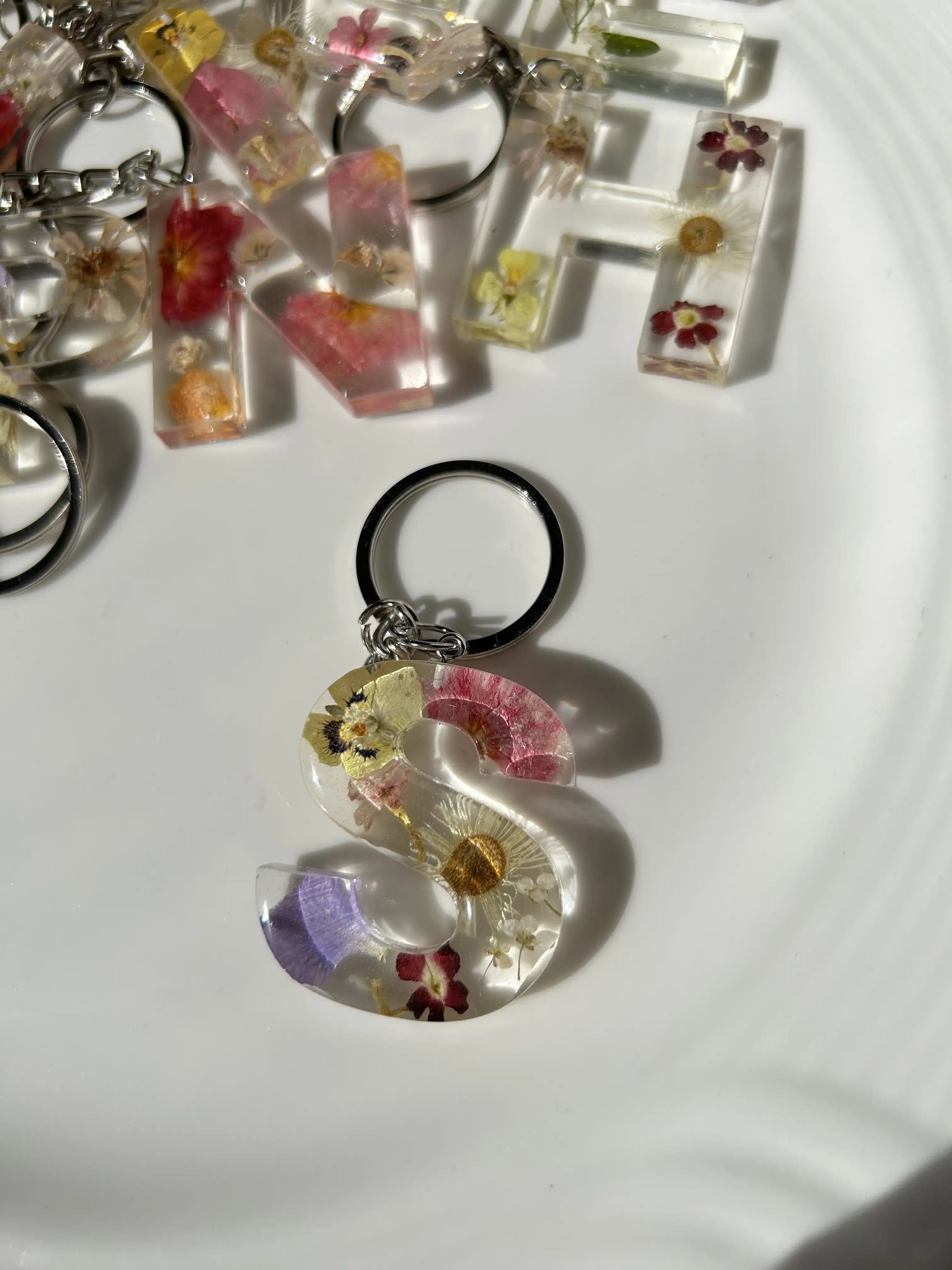 Botanic Letters Keychains