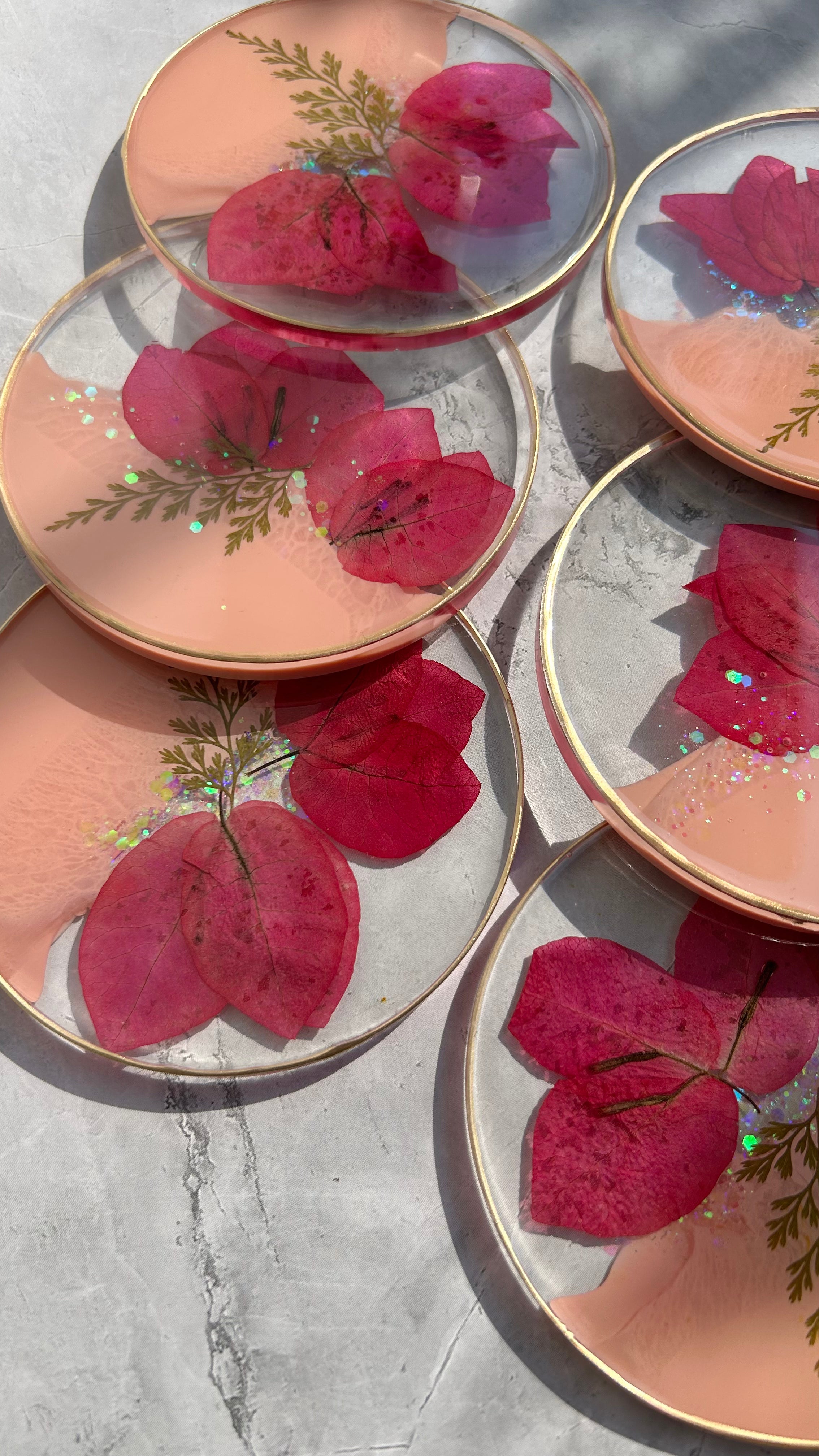 BougainBloom Coasters