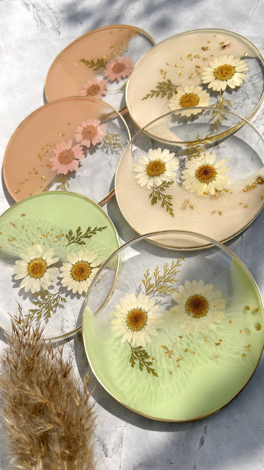 Whimsy Daisy Coasters