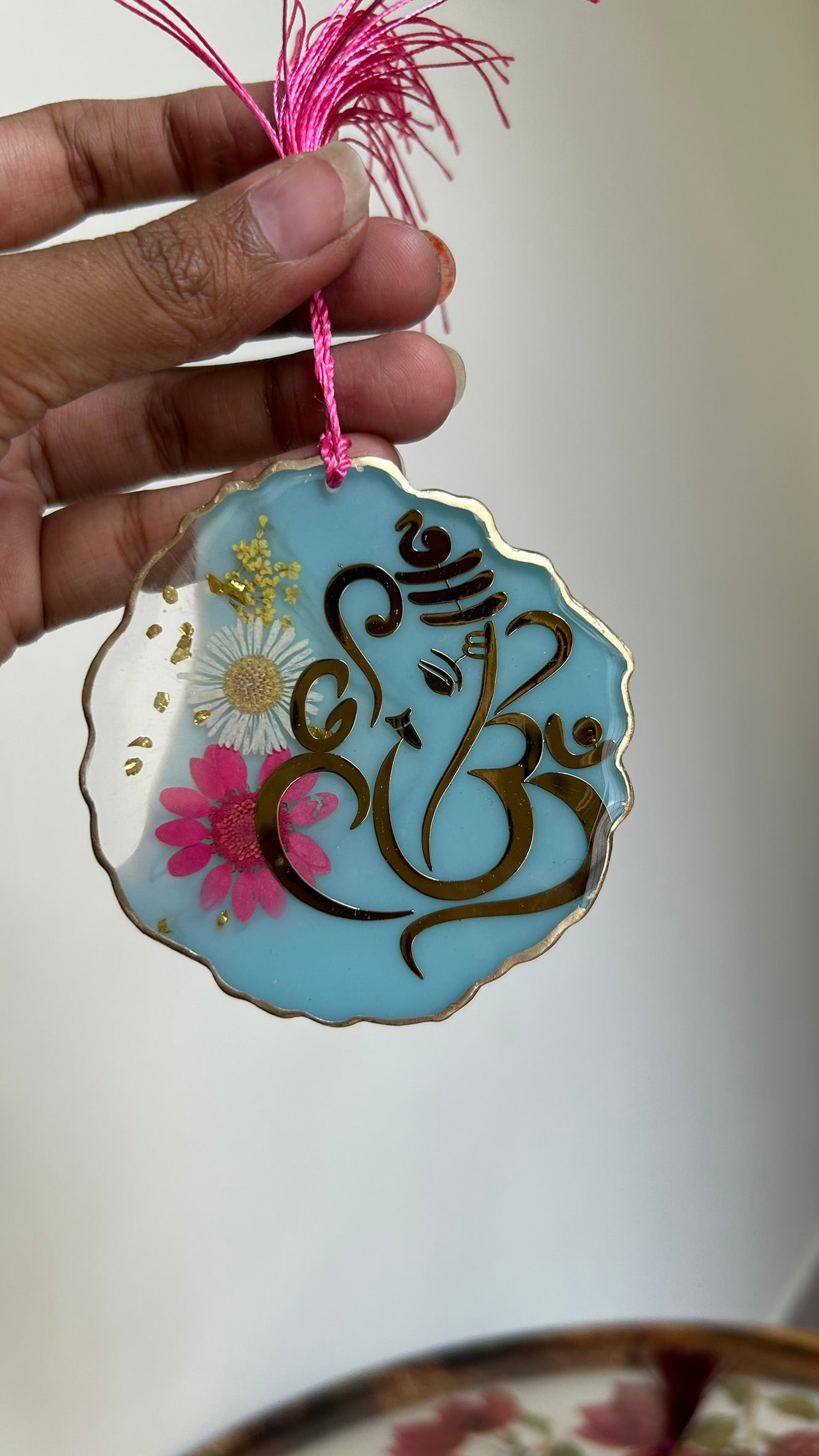 BloomDrop Car Hanging - Ganesha | SkyBlue