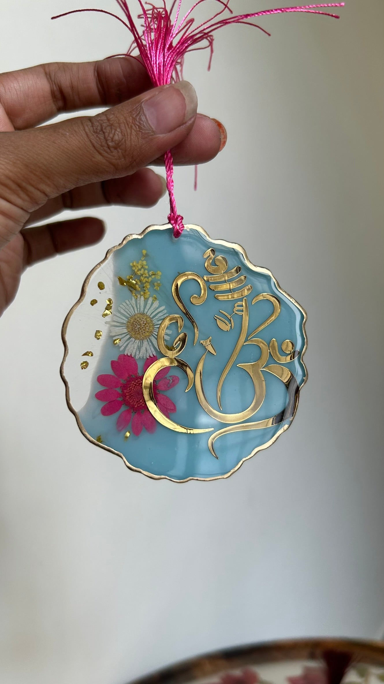 BloomDrop Car Hanging - Ganesha | SkyBlue