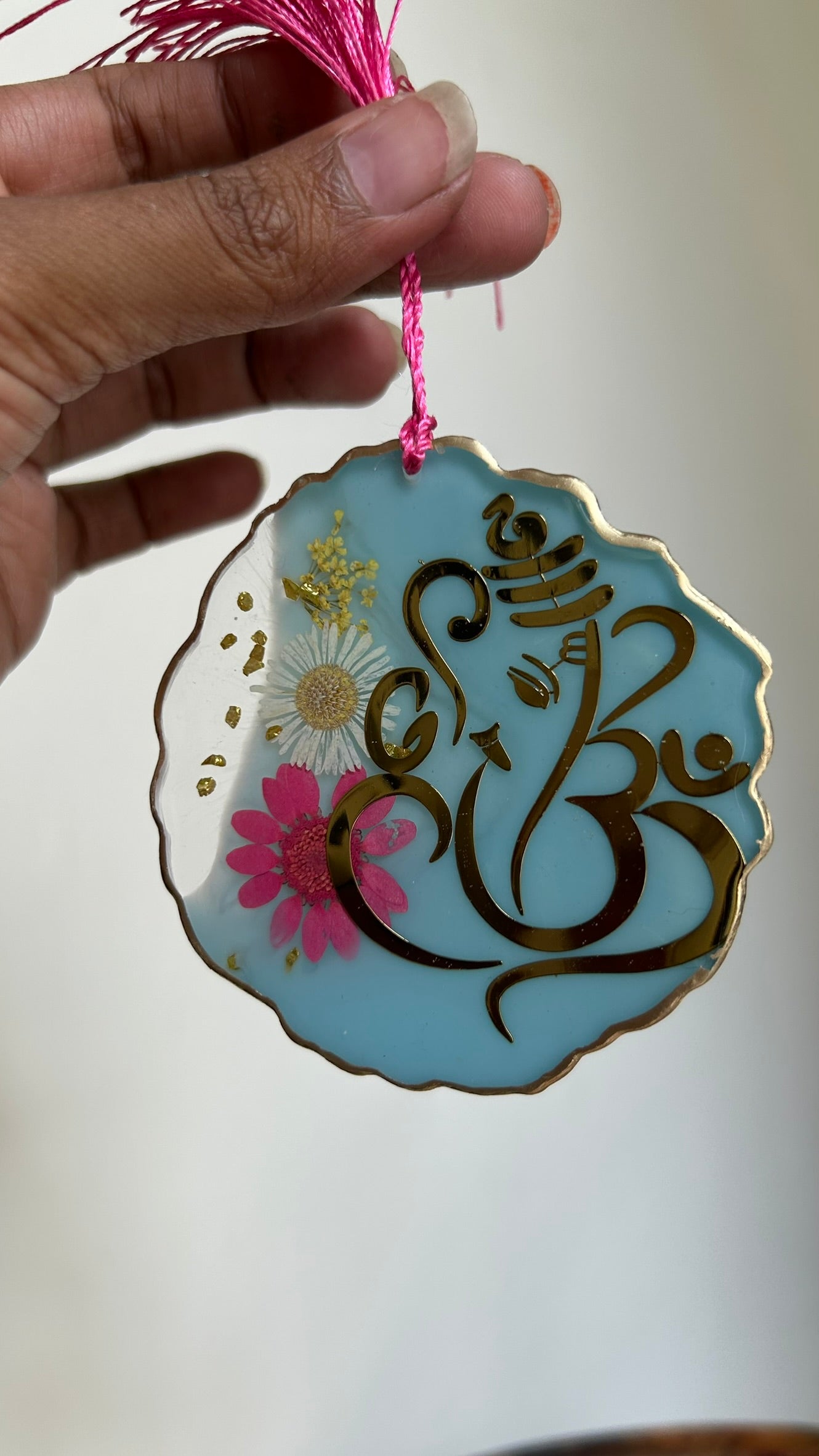 BloomDrop Car Hanging - Ganesha | SkyBlue