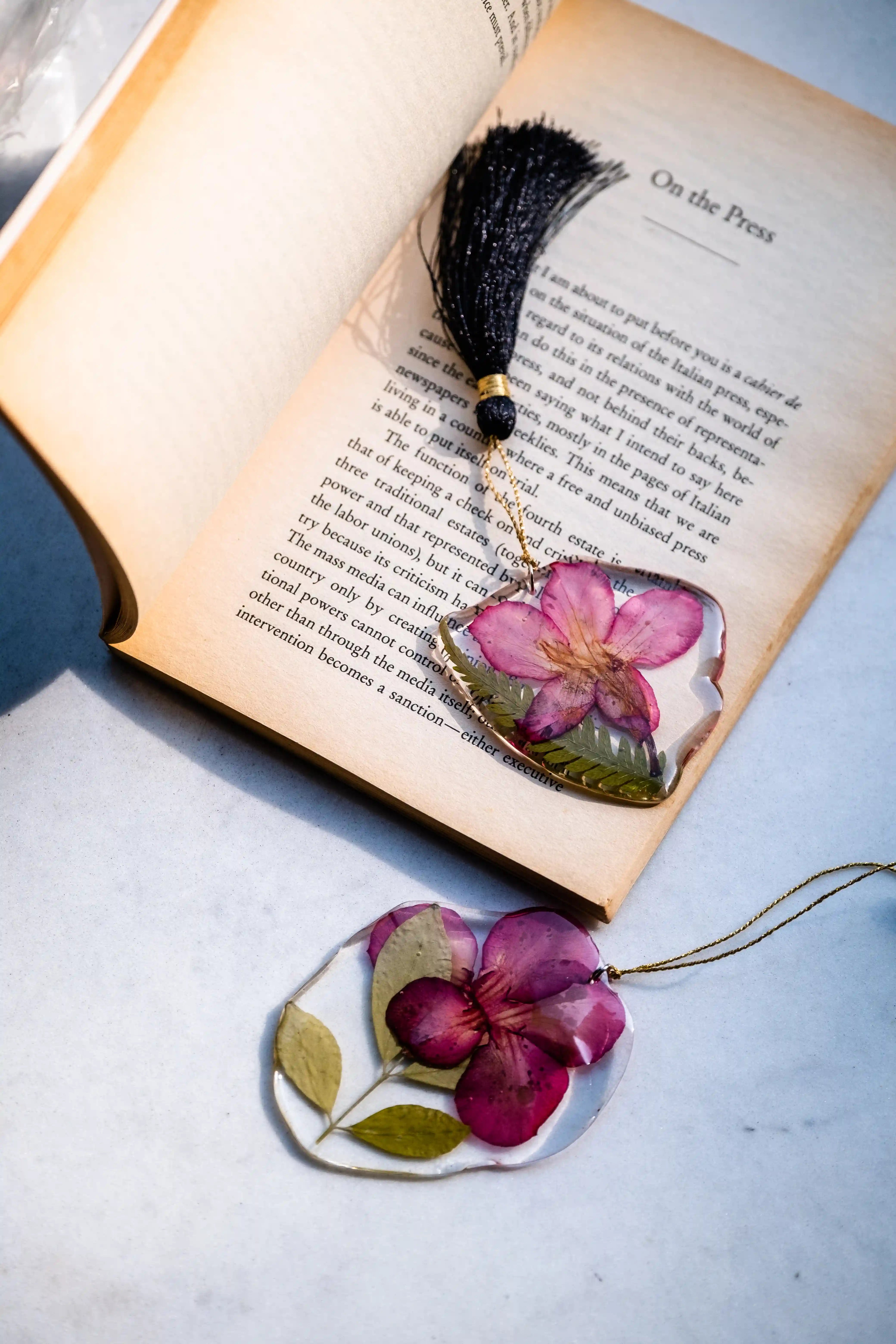 Pink Petal Bookmark