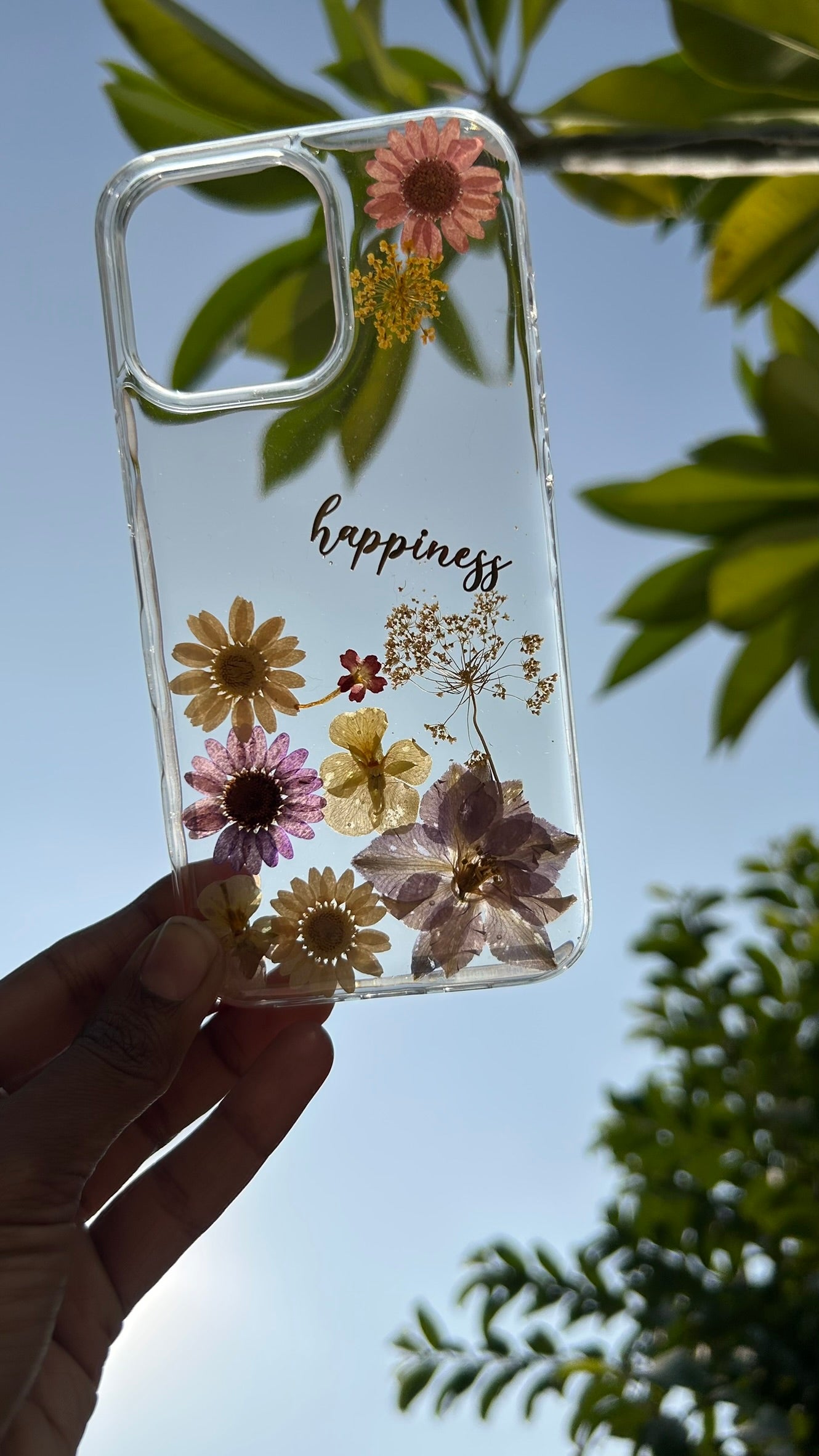 Pressed Flower Phone Case | Mixed Wildflowers in Resin | Left Bloom Series | Case 3