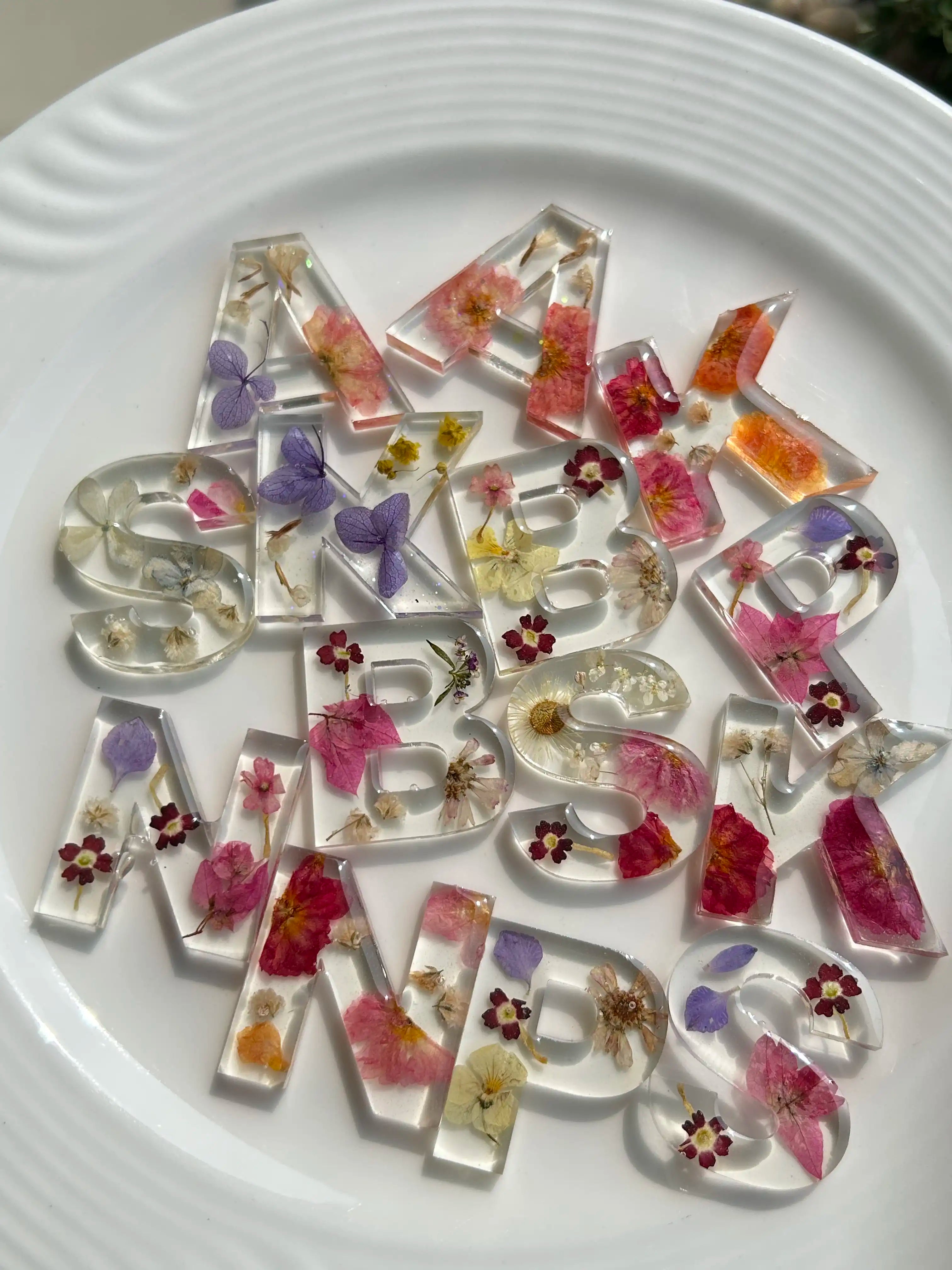 Botanic Letters Keychains